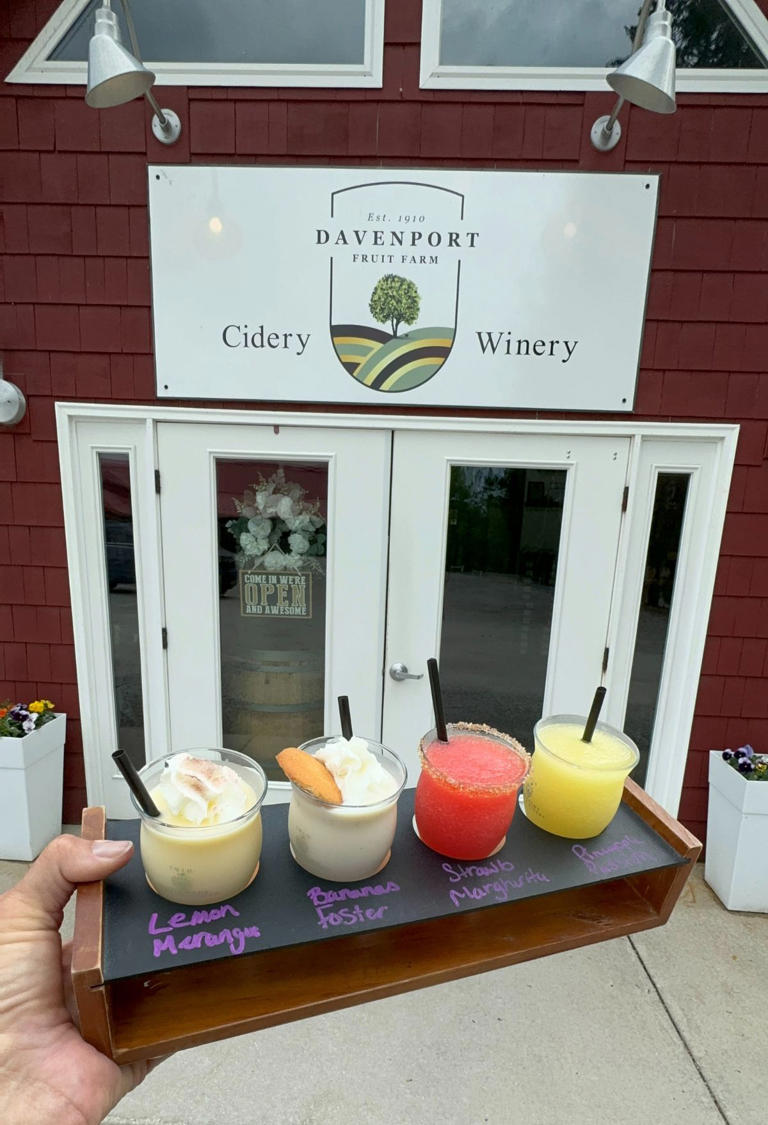 Savor Spiked Ice Cream and Wine Slushies at Davenport Cidery and Winery