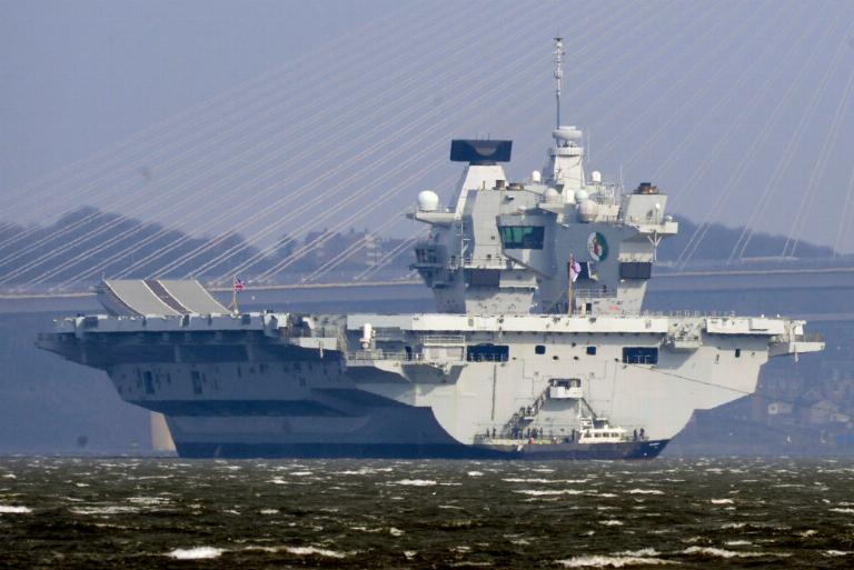 <p>The largest aircraft carriers in the British Navy are known as the Queen Elizabeth Class. The first of her kind is the HMS Queen Elizabeth which began testing in 2017 and entered service in 2020. The second of its class, the HMS Prince of Whales, began sea trials in 2019 and was fully operational in October 2021. </p> <p> Only needing a small crew of 679 to operate, they are two of the most technologically advanced carriers in the world. They are powered by two Rolls-Royce MT30 gas turbines and four diesel generators. </p>