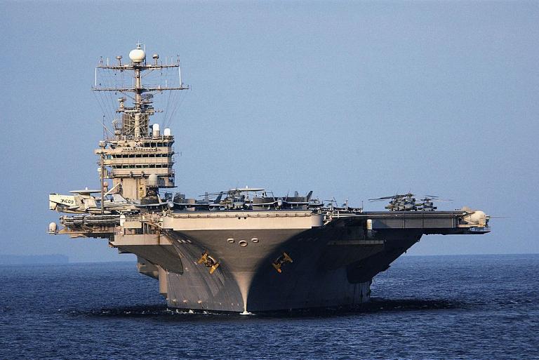 <p>Nicknamed "Abe," the USS Abraham Lincoln was first used for relief services in the Philippines after the eruption of Mt. Pinatubo in 1991. It helped get over 45,000 people off of the island and is also the first aircraft carrier to fully integrate female airmen. </p> <p>The ship has the ability to carry 90 aircraft and over 5,500 personnel, returning to active duty after four years of refueling and adjustments. It is also the same carrier that President George W. Bush gave his speech in front of the "Mission Accomplished " accomplished banner.</p>