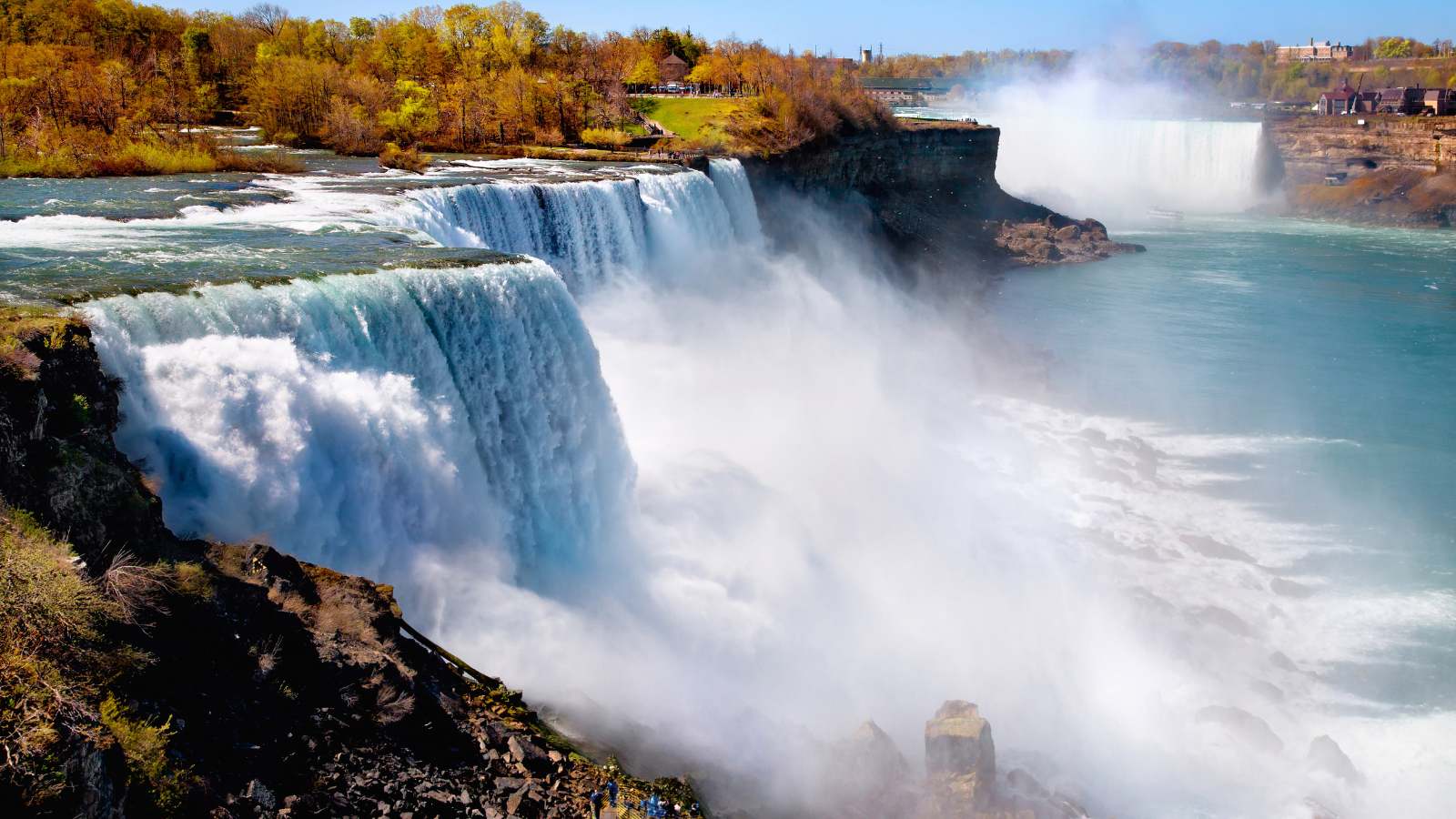 <p>More than eight million visitors explore Niagara Falls annually. Many people think it’s just one big waterfall, but when you get there, you’ll realize that it’s actually three waterfalls: Bridalveil Falls, Horseshoe Falls, and American Falls.</p>