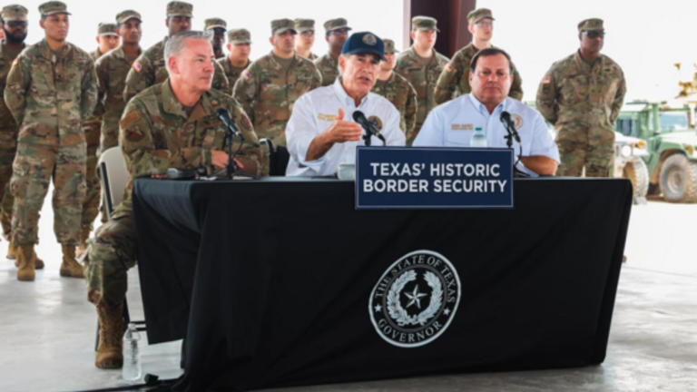 Gov. Greg Abbot tours new Forward Operating Base in Eagle Pass, welcomes 300 soldiers
