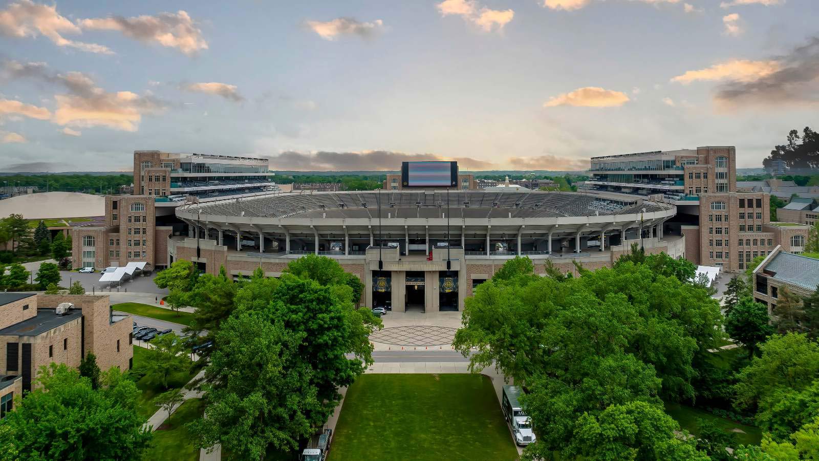 <p>Notre Dame Stadium is the home of the Fighting Irish and is a fantastic place to see a college football game. It is considered by many to be the most historic football stadium in the country. If you’re a college football fan, this is a must-see destination.</p>
