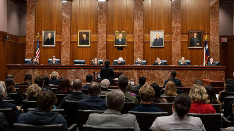 The Texas Supreme Court hears oral arguments in the case of Zurawski v. State of Texas on November 28, 2023.