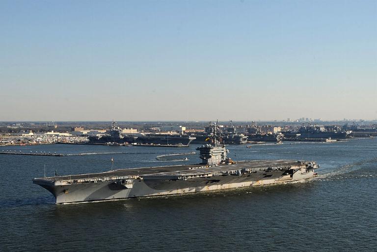 <p>Also known as "Mighty Ike," the USS Dwight D. Eisenhower served during the operation Eagle Claw during the Iranian Hostage Crisis. Commissioned in 1977, it secured Iraqi airspace in 2003 and went through the Suez Canal during Desert Storm. </p> <p>After some time, the ship and its aircraft were put to use again to fight against ISIS, dropping over 1,100 bombs in Iraq and Syria. Currently, the ship is docked at Naval Station Norfolk in Virginia. </p> <p><b><a href="https://www.factable.com/discovery/scientists-make-a-discovery-unlock-secrets-about-ancient-human-dna/" rel="noopener noreferrer">Read More: Scientists Make A Discovery, Unlock Secrets About Ancient Human DNA</a></b></p>