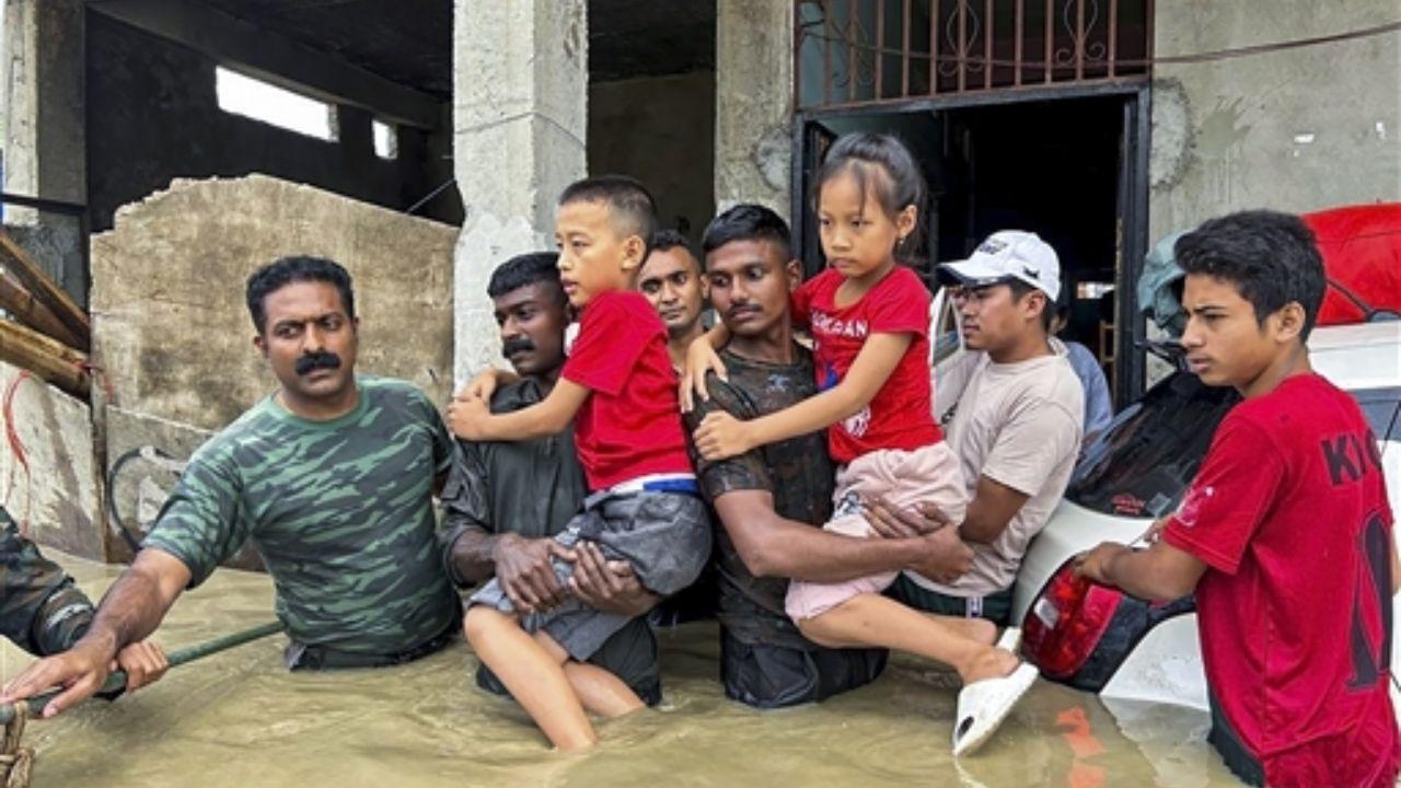 IN PHOTOS Over 188 lakh affected over 24000 homes damaged after floods ...