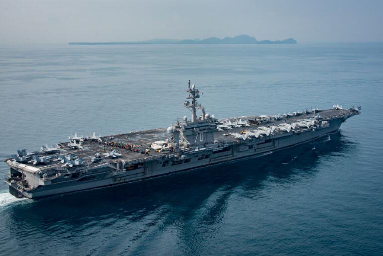 <p>The USS Carl Vinson is named after the former congressman from Georgia who was in office during World War II and brought the Departments of War and the Navy into a a single Department of Defense. </p> <p>Also referred to "The Gold Eagle," "Starship Vinson," and the "Battlestar," it was the aircraft carrier that deposited Osama bin Laden's body at seas and has even hosted NCAA basketball games. Carrying up to 90 planes, the ship was used to battle ISIS in 2013 with its planes dropping over 230 tons on bombs on ISIS positions. </p>
