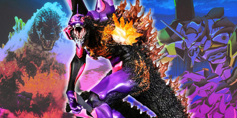 Evangelion's Unit 01 and Burning Godzilla Combine in New Bandai Toy Release