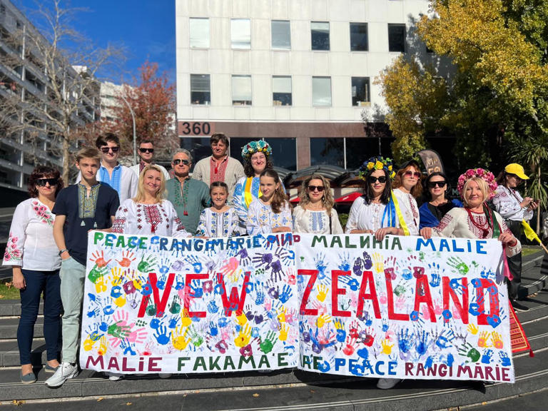 New Zealand's Ukrainian community wants Kiwis to remember that million of Ukrainian children are caught up in the neverending war. Photo / Kate Turska