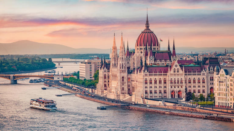 Budapest, Hungary on Danube River
