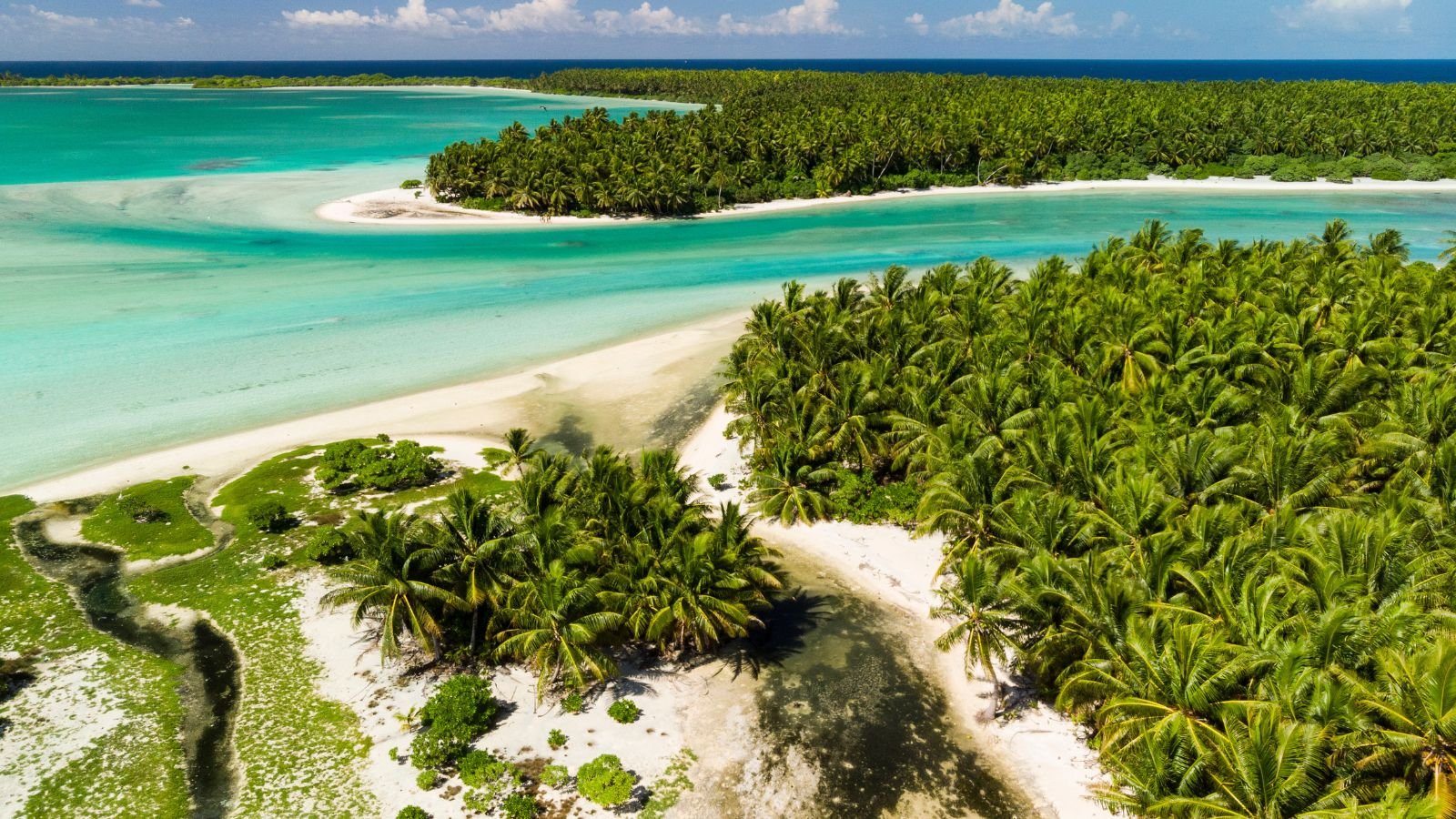 <p>Kiribati is a country made up of 33 islands in the middle of the Pacific Ocean.There are 121,300 people living in an area that covers 811 square kilometers. It offers exceptional fishing opportunities, including both game and bone fishing.</p>