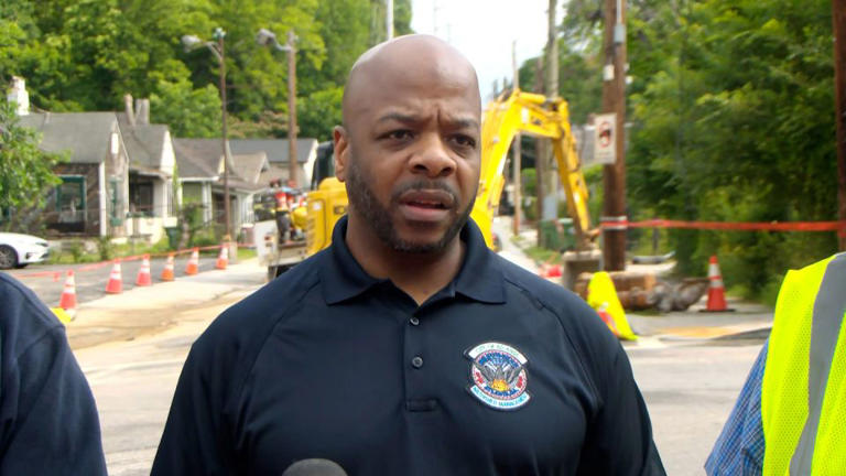 Al Wiggins Jr., Atlanta’s Commissioner for the Department of Public Works, speaks at a news conference in Atlanta on Saturday, June 1. - WANF