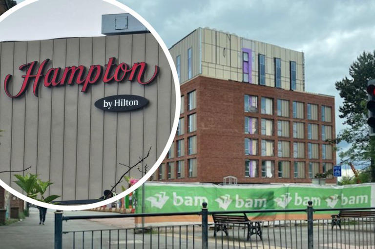 Hampton by Hilton statement on new Nuneaton hotel as sign goes up