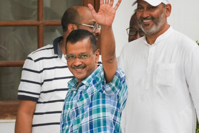 arvind kejriwal bail live updates: delhi cm to walk out of tihar by 8 pm after court grants bail on ₹1 lakh bond