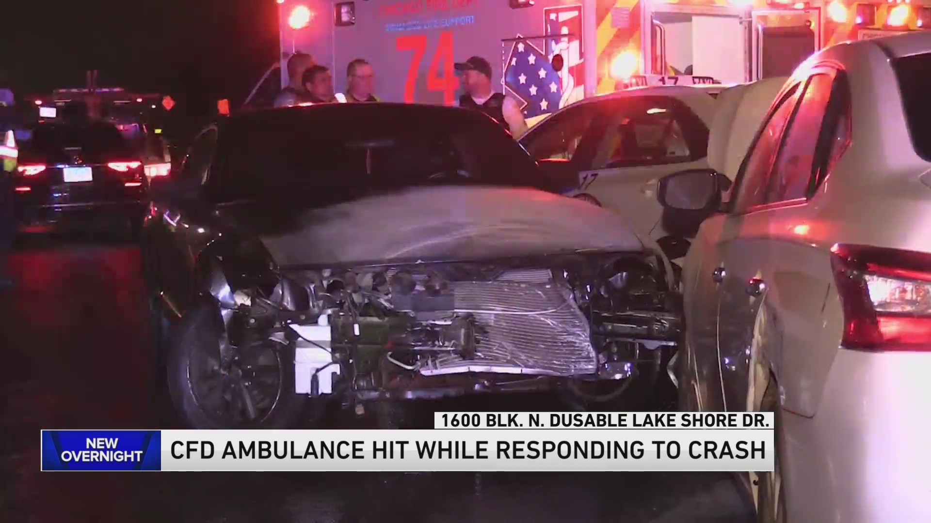 Ambulance Rear-ended, Causing Chain-reaction Crash On N. DuSable Lake ...