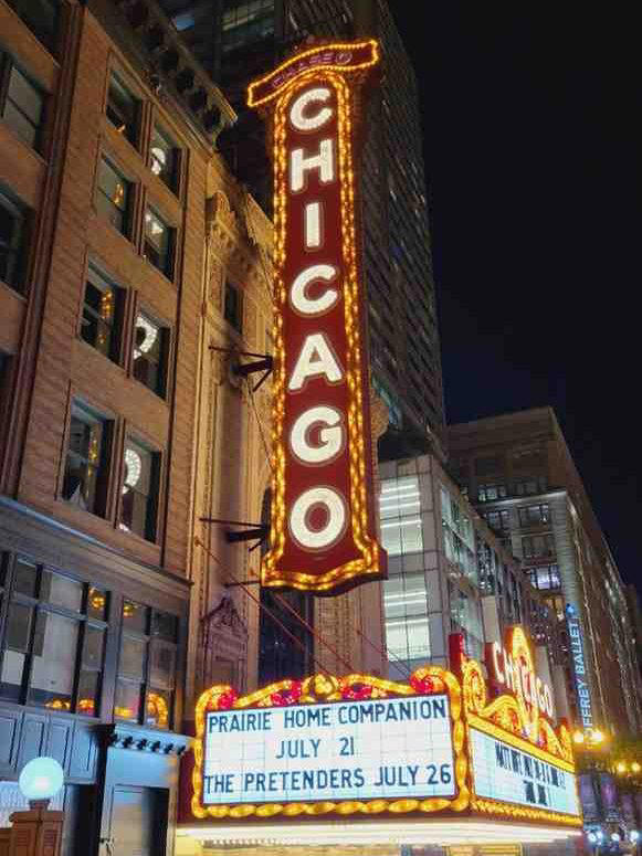 marquee at chicago theater
