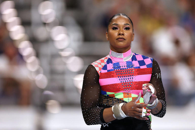 WATCH: Jordan Chiles stuns in Beyonce's Renaissance tour-inspired leotard at U.S. Gymnastics Championships 2024