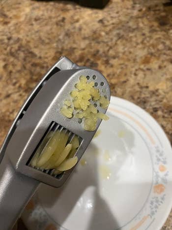 reviewer photo of the press slicing and mincing