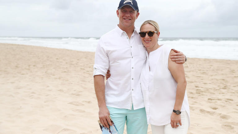 GOLD COAST, AUSTRALIA - JANUARY 08: Zara and Mike Tindall attend the 2019 Magic Millions official draw at Surfers Paradise Foreshore on January 08, 2019 in Gold Coast, Australia. (Photo by Chris Hyde/Getty Images)