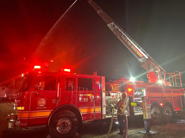 Hundreds of vehicles involved in Goshen wrecking yard fire