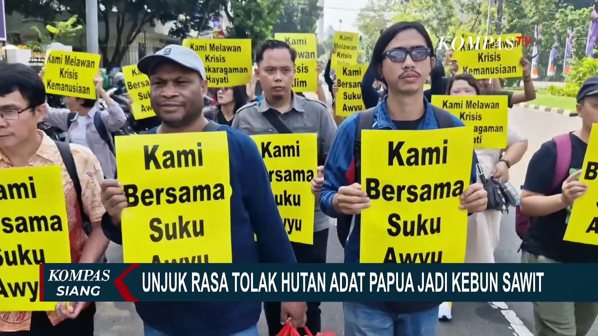 Aksi Unjuk Rasa Suku Awyu Dan Moi Tolak Hutan Adat Papua Jadi Kebun Sawit