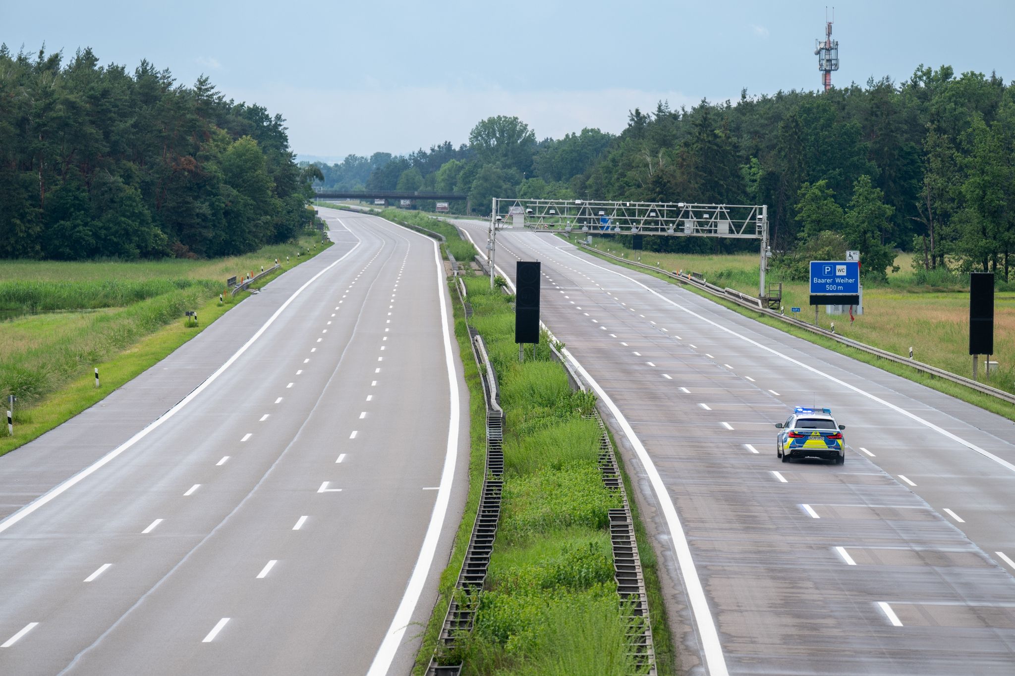 Verkehr Auf Autobahn 9 Rollt Wieder