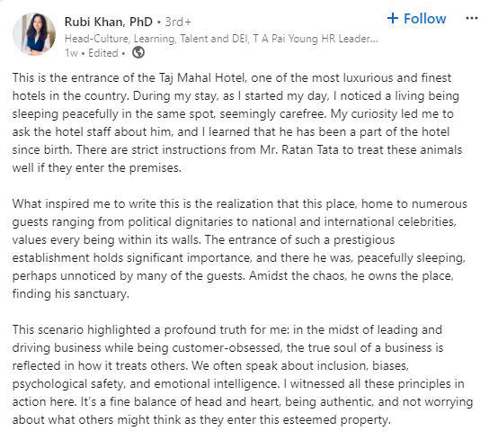 ‘Strict Instructions From Mr. Ratan Tata…’ LinkedIn User’s Post On ...