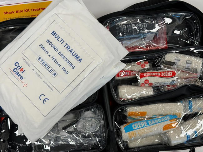 shark bite kits vandalised, first-aid equipment stolen in jeffreys bay