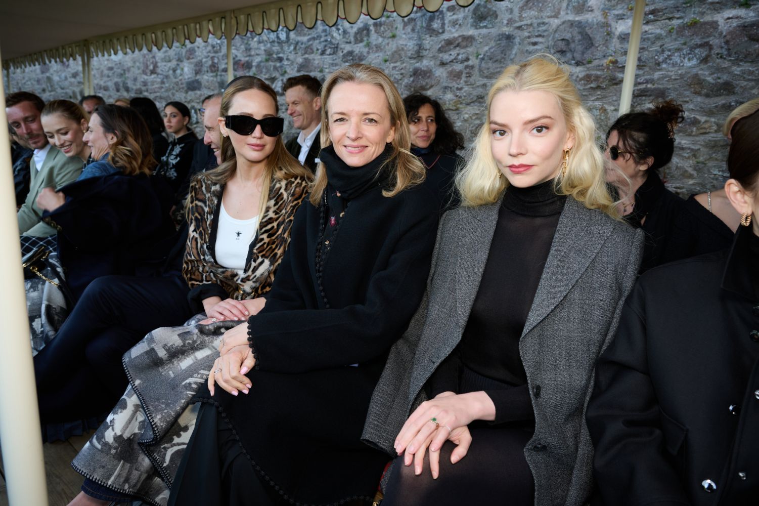 <p>Jennifer Lawrence, Delphine Arnault and Anya Taylor-Joy at the Dior Cruise 2025 Show</p>