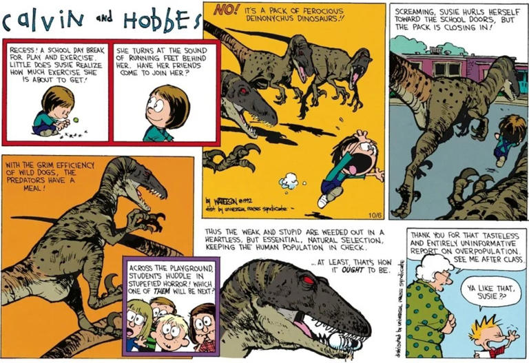 10 Calvin and Hobbes Comics That Prove Calvin Is Kind of... Evil