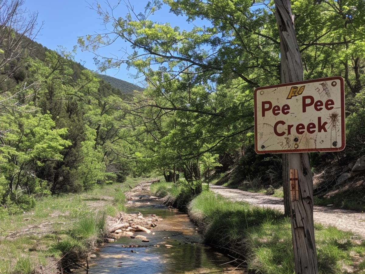 <p>Just imagine what the police cars look like for this town. Named after P. P. Creek, the name comes from when an early settler carved the initial P. P. on a tree. While it has its own post office, you’d have a hard time finding things to do in this tiny township.</p>