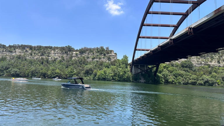 The Arc Sport is an electric wakeboarding boat. The last month has seen it providing demos on Lake Austin. (Courtesy: Eric Henrikson/KXAN)