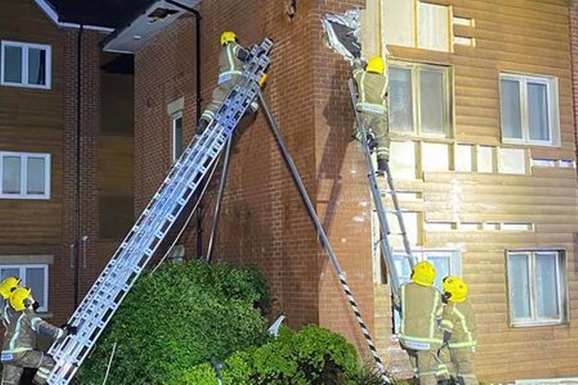 Huge Fire At Bedworth Flats Was Started Deliberately Police Say