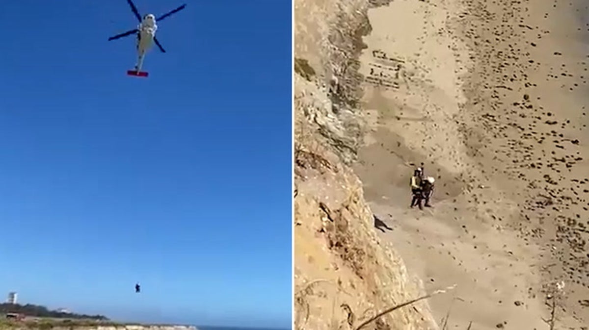 Stranded Kite Surfer Rescued From Beach After Spelling Out Message With ...