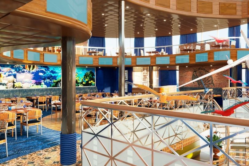 The ship also offers a three-story poolside LandShark Bar at Sea.