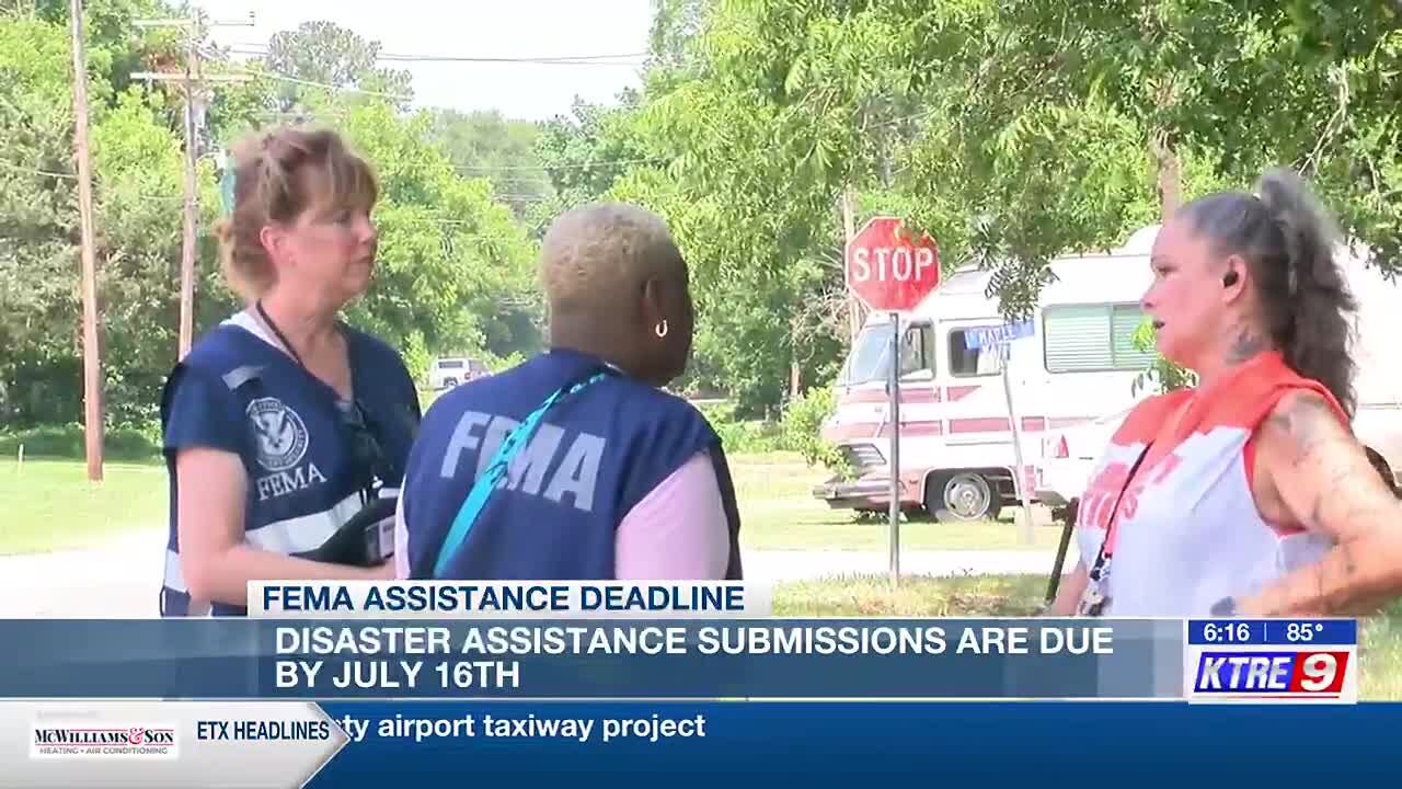 Deadline To Apply For FEMA Assistance In Texas Is July 16