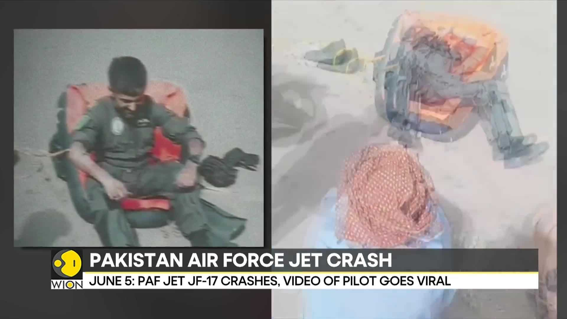 Pakistan Air Force Jet JF-17 Crashes, Pilot Ejects Successfully