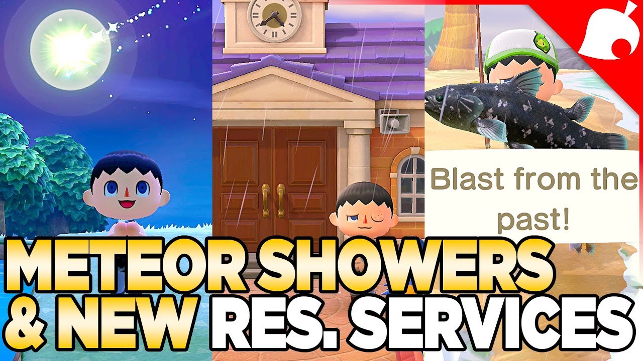 Patch 1.1.1, Meteor Shower, Upgraded Resident Services, Coelacanth
