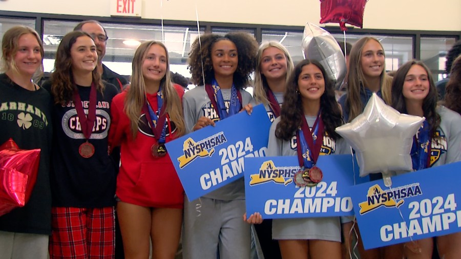 Guilderland High School Holds Parade For Girls Track And Field Team ...