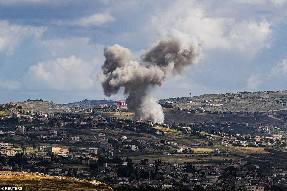 Israeli Jets Hit A Number Of Launch Sites In Southern Lebanon