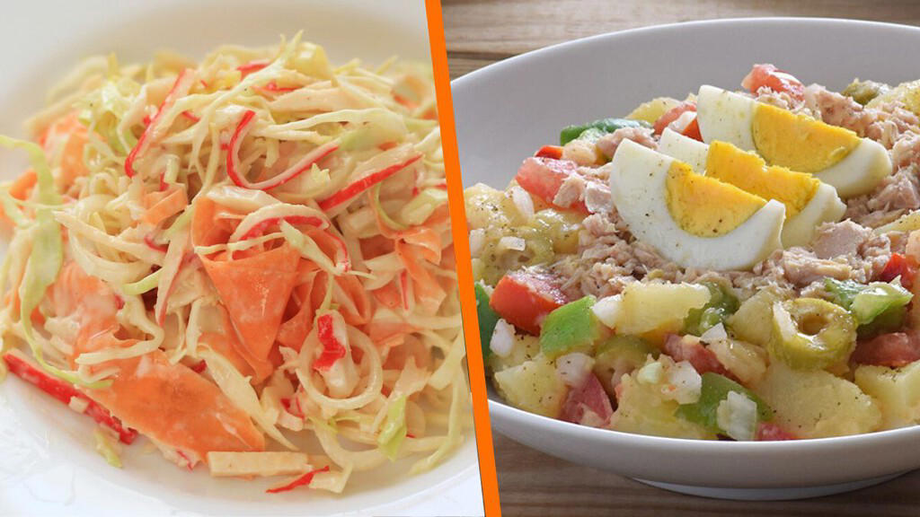 11 ensaladas deliciosas con pocos ingredientes que son muy fáciles de hacer: de surimi, papa y más
