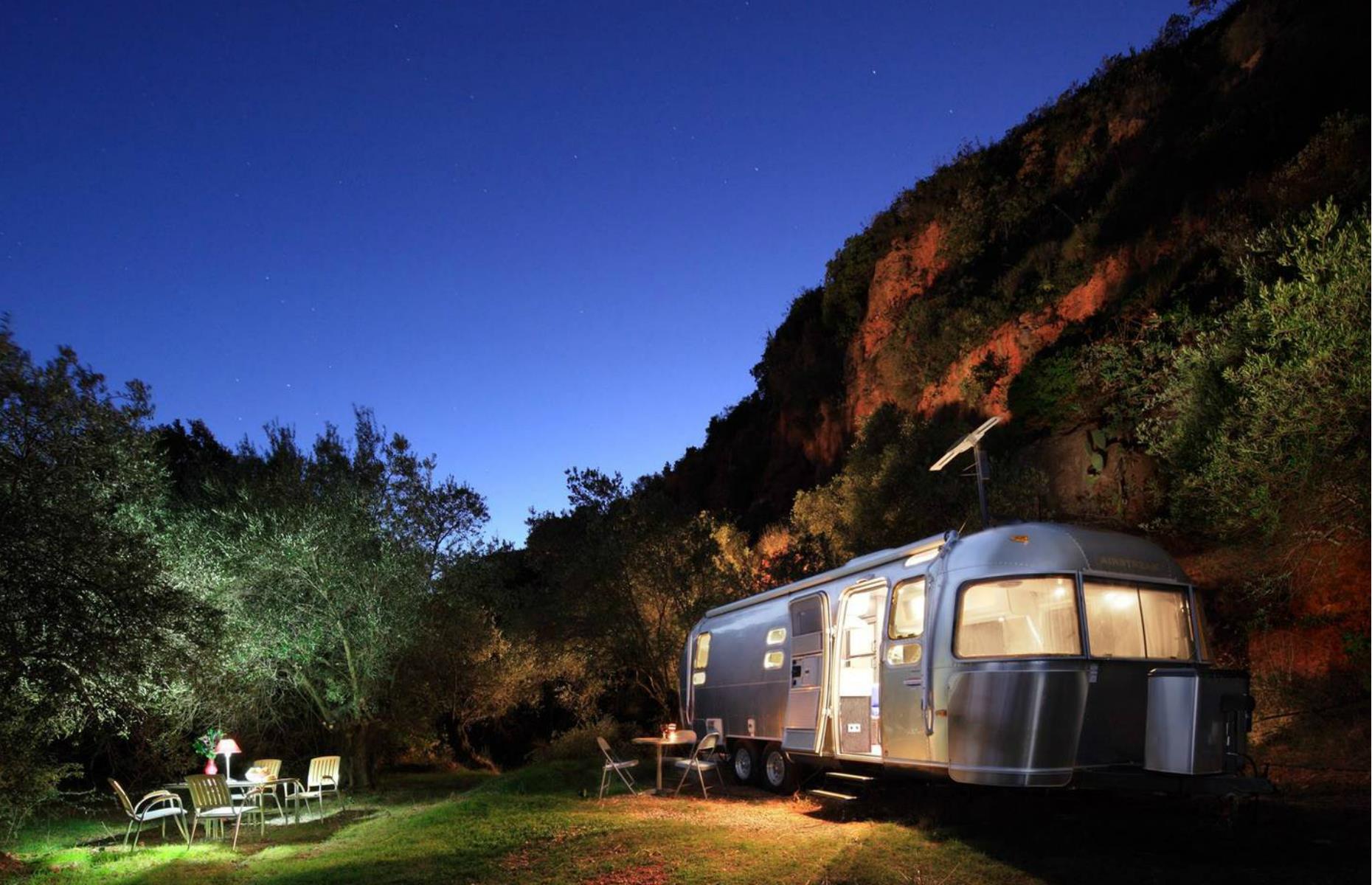<p>Located within the Sierra de las Nieves mountain range in southern Spain, this modernised <a href="https://www.airbnb.co.uk/rooms/434469?guests=1&adults=1#neighborhood">Airstream</a> offers comfort, tranquillity and luxury in the heart of nature. You'll find a number of trails and treks while Malaga, Marbella and Seville are all close by. There’s a flatscreen TV, wifi and surround-sound speakers for entertainment, but we reckon you’ll spend most of your time in the outdoor plunge pool.</p>