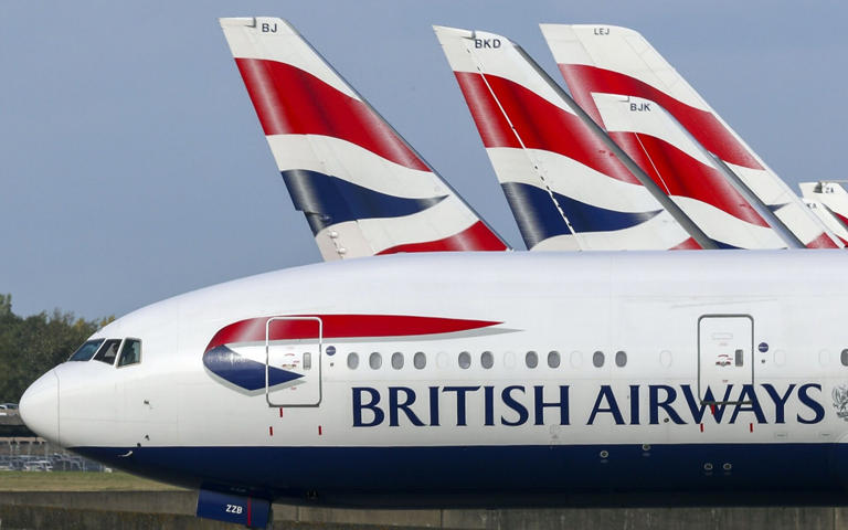 The British Airways passenger jet flew from Heathrow to Heathrow – via Newfoundland