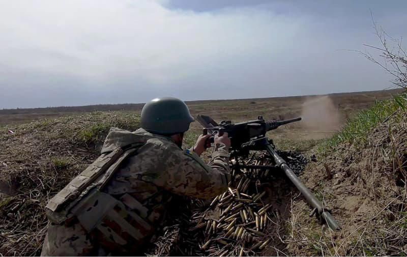 ukrainian intelligence shows foreign volunteers destroying russian troops near chasiv yar