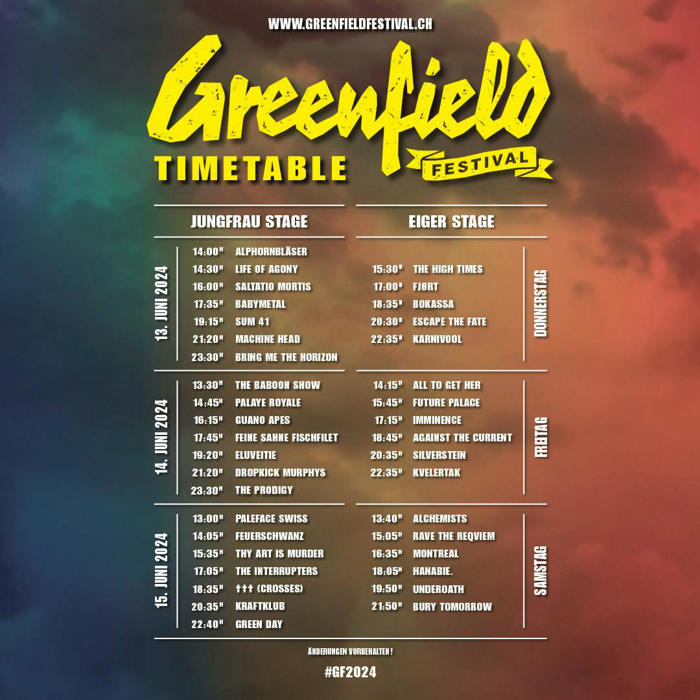 line-up bis tickets: das musst du übers greenfield festival wissen