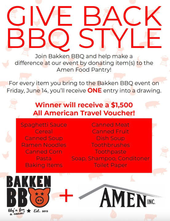 Bakken BBQ to raise money for local charities