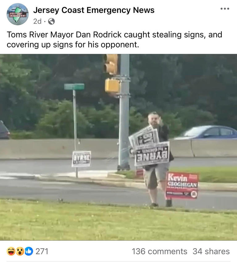 Toms River mayor threatens Facebook page over post claiming he ordered ...