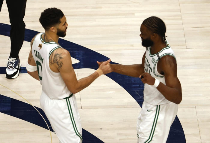 one photo of jayson and deuce tatum went viral after nba finals