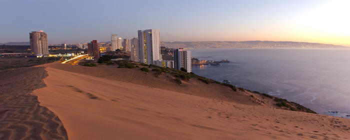 increíble comparación de fotos muestran cómo eran las dunas de concón antes de edificios y los socavones