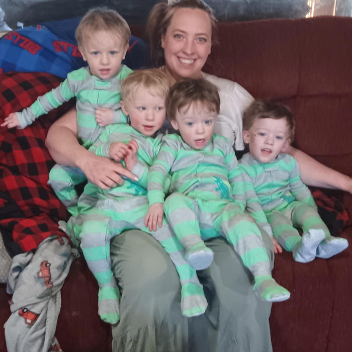 woman who lost four babies is now mum to rare identical quads