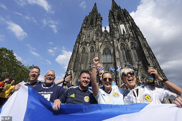 it's a cathedral of football in the streets of cologne as on the road's hugh macdonald catches up with tartan army for the latest instalment of his euro 2024 diary